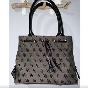 Dooney & Bourke Black and Brown Satchel